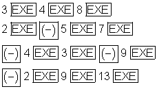 f_0106: Matrix Eingabesequenz