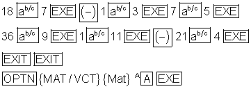 f_0136: Brüche werden in einer Matrix eingegeben