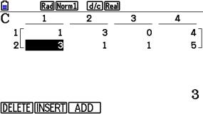 s_0112: Zeilenlöschung in einer Matrix