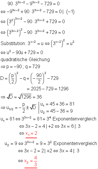 08b_l: Lösung der Exponentialgleichung durch Substitution