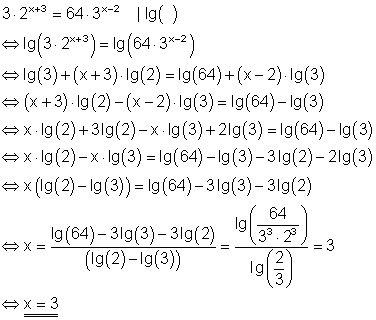 bsp_e: Beispiel für die Lösung einer Exponentialgleichung durch logarithmieren