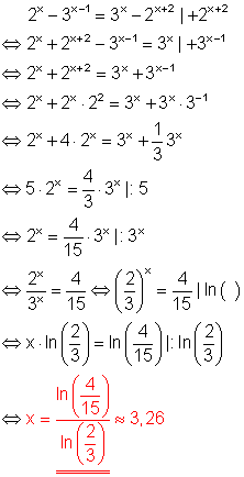 03c_l: Exponentialgleichung, Lösung durch logarithmieren