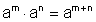 pg_001: Potenzgesetz für die Multiplikation von Potenzen mit gleichen Basen