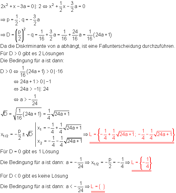 07a_l: Quadratische Gleichung mit Parameter