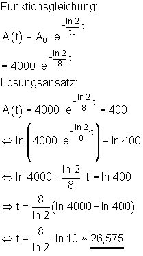 Exponentialfunktion-Funktionsgleichung