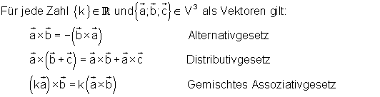 Alternativ-Distributiv-Assoziativgesetz-vektorielle-Produkt