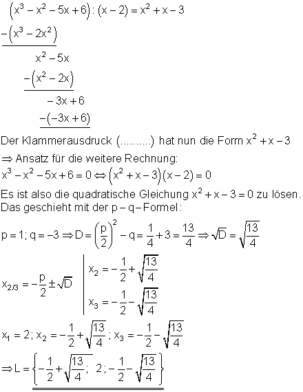Beispiel-Polynomgleichung entspricht-keiner-Variante